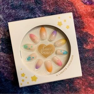 💛 Care Bears x Lights Lacquer Limited Edition Press-On Nails NWT